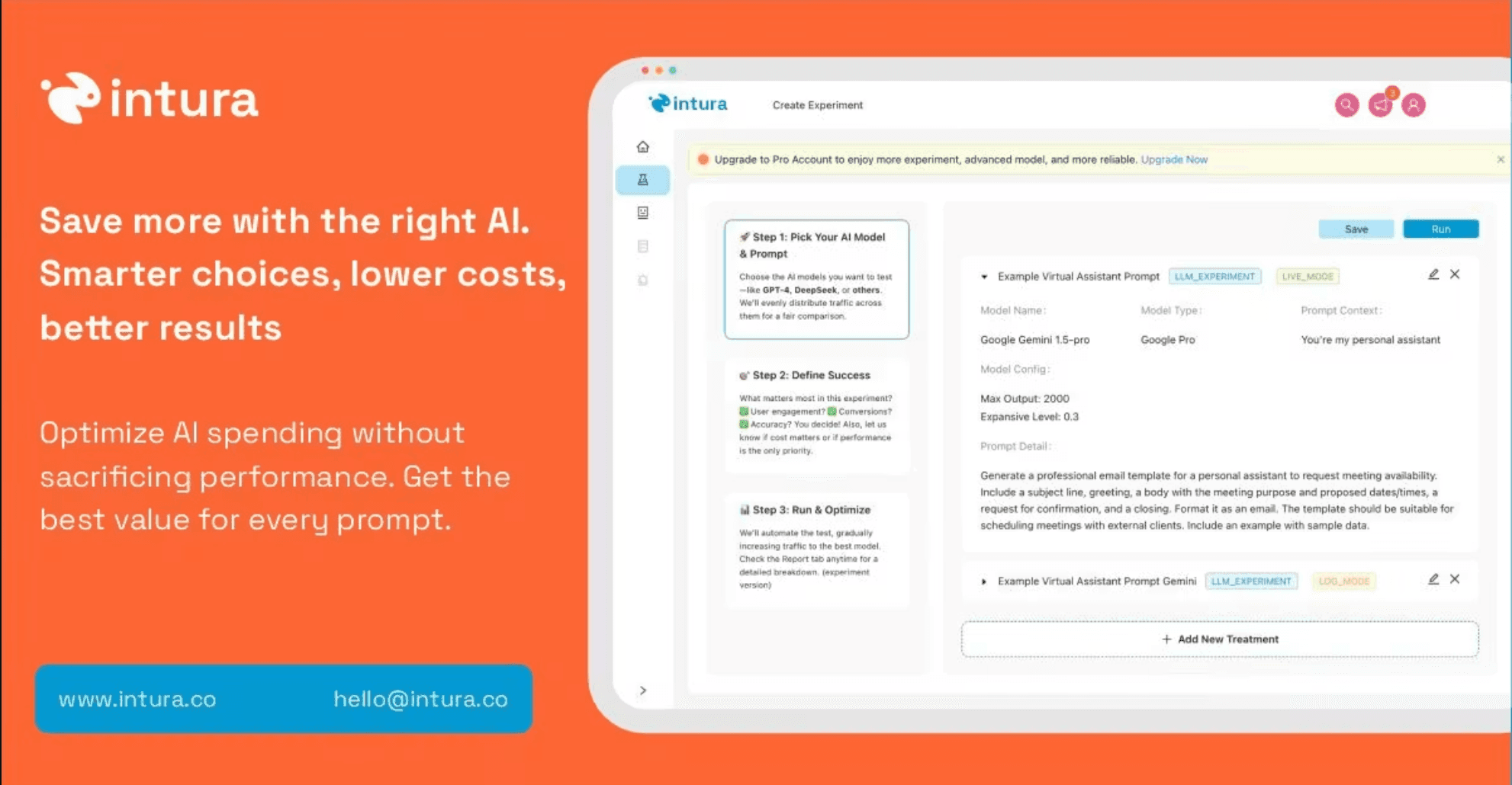 Intura — Bandingkan, Pilih, dan Hemat dengan AI. Banner produk dari peluncuran Product Hunt.